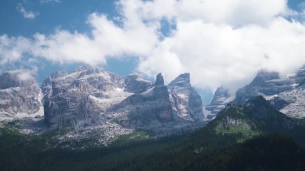 Widok Pasmo Górskie Włochy — Wideo stockowe