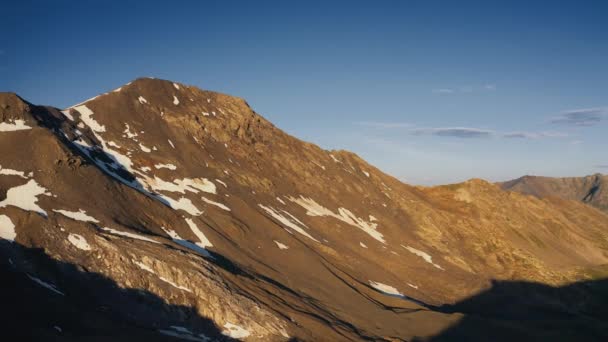 Luchtfoto Van Passo Dello Stelvio Peak Italië — Stockvideo