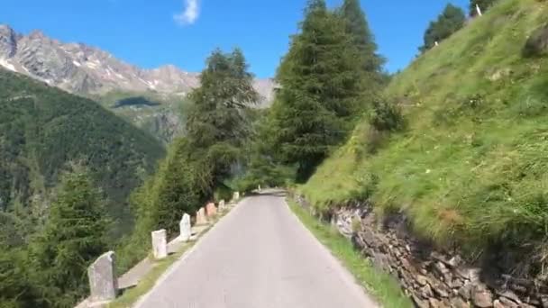 Droga Przez Piękne Włoskie Alpy — Wideo stockowe