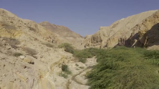 ジョーダン ワディ アッサールの美しい航空写真 — ストック動画