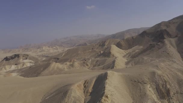 ジョーダン デッド シー山脈の航空写真 — ストック動画