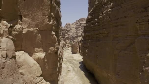 美丽的空中风景 飞越约旦Wadi Numeira上空 — 图库视频影像