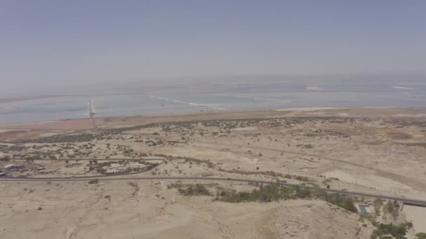Vue Aérienne Par Drone Des Paysages Autour Wadi Numeira Jordanie — Video