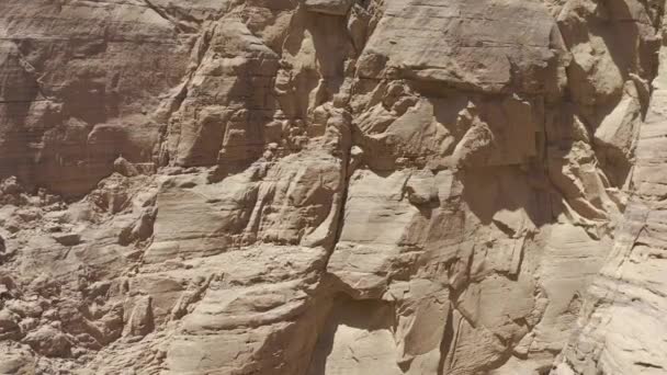 Bela Vista Aérea Voando Acima Wadi Numeira Jordânia — Vídeo de Stock