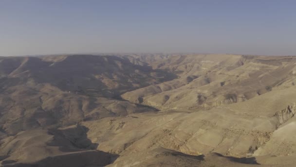 Letecký Region Wadi Hidan Jordánsko — Stock video