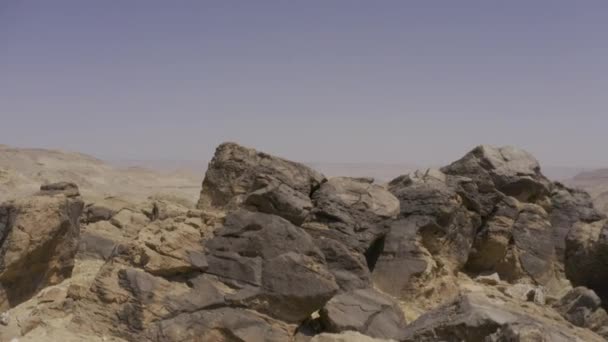 Ürdün Deki Wadi Hasa Bölgesinin Hava Görüntüsü — Stok video
