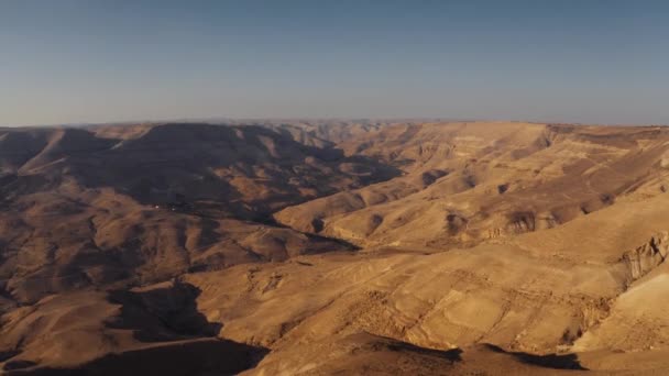 Aerial Region Wadi Hidan Jordania — Wideo stockowe
