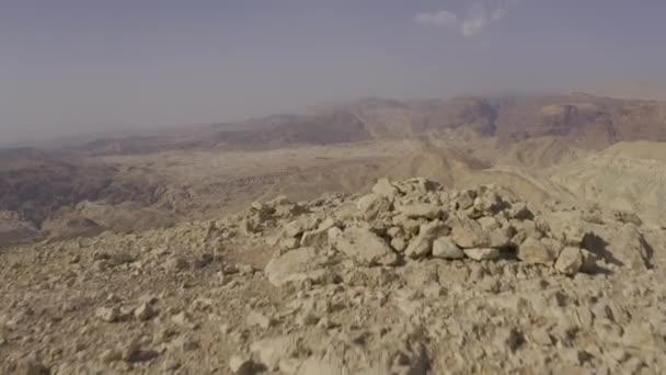 Vedere Frumoasă Aeriană Wadi Araba Iordania — Videoclip de stoc