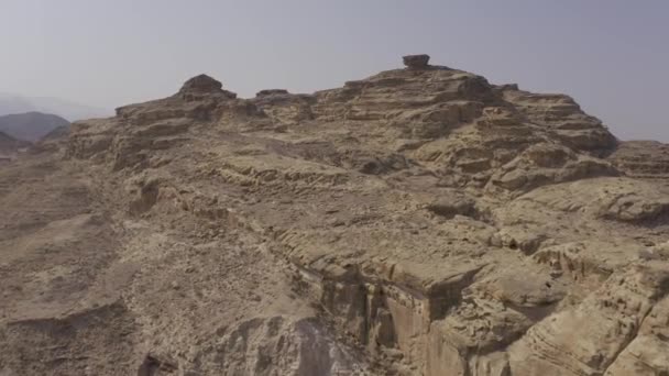 Luftaufnahme Des Wadi Araba Jordanien — Stockvideo