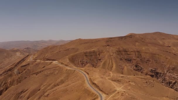 约旦Wadi Araba的空中美景 — 图库视频影像