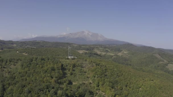 Aerial Drone View Mountains Hills Kosovo — Stock Video