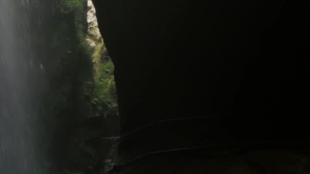 Водопад Лос Тилос Лапальма Канарские Острова — стоковое видео