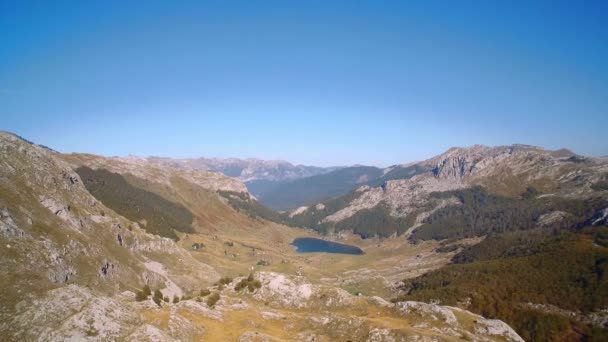 Aerial View Kuck Mountains Montenegro — Stockvideo