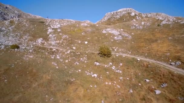 Aerial View Kuck Mountains Montenegro — Stockvideo