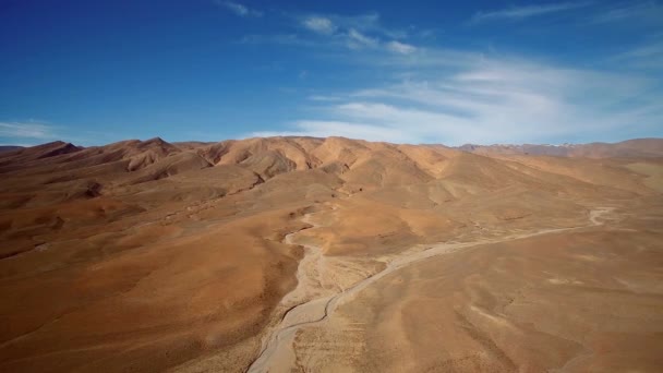 Weite Landschaften Bei Tamtetoucht Marokko Aus Der Luft — Stockvideo