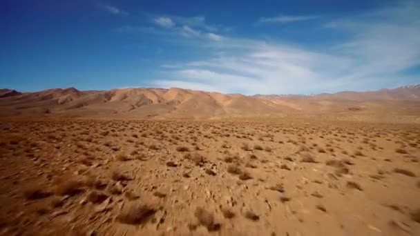 Aerial View Wide Landscape Tamtetoucht Morocco — Stock Video
