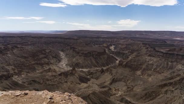 Fiskelva Canyon Vakker Bakgrunn Utsikt Namibia – stockvideo