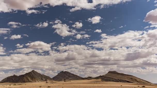 Namibian Desert View Moving Clouds — Stockvideo