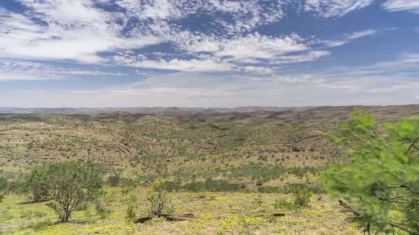 Namibian Desert View Moving Clouds — стокове відео