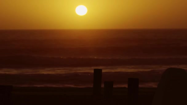 Sunset Pacific Ocean Namibia Mile — Vídeo de stock