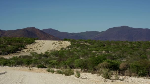 Namibian Desert View Beautiful Landscape — Stock Video