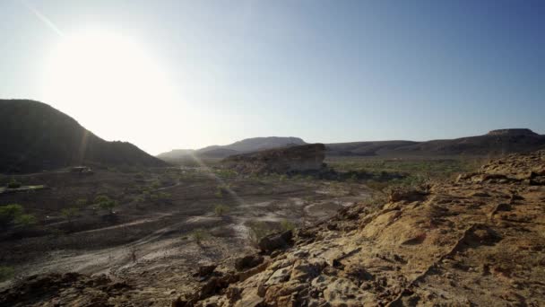 Epische Aussicht Auf Das Tal Torra Conservancy Namibia — Stockvideo