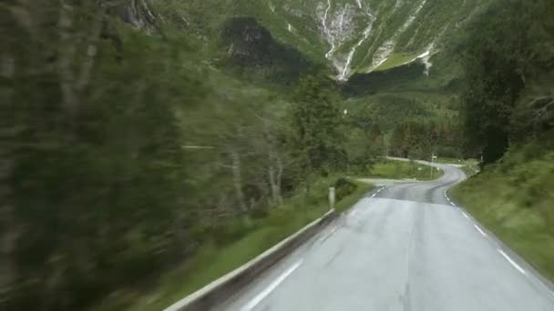 Beautiful Pan Sognefjord Norway — Stok video