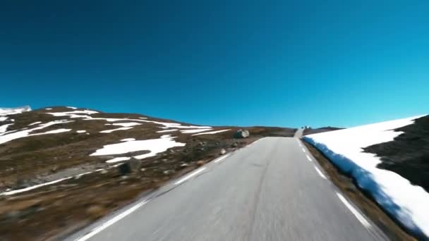 Motionride Auerland Hornsvatnet Noruega — Vídeos de Stock