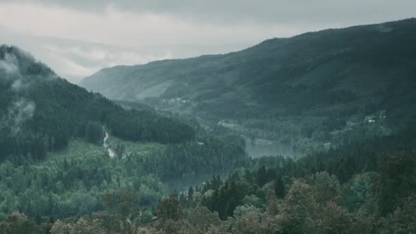 Norveç Görkemli Dağları Güzel Manzara — Stok video