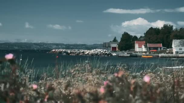 Coastline Strandastoa Norway Scenic View — 비디오