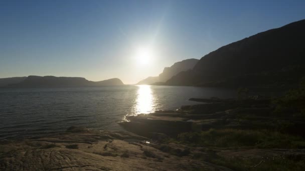Beautiful Pan Sognefjord Norway — Vídeo de Stock