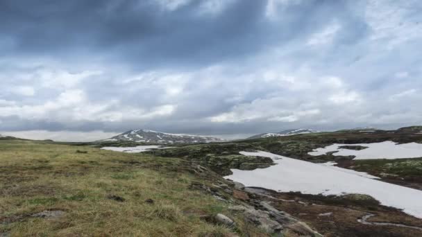 Гірський Час Лапсе Гедмарк Норвегія — стокове відео