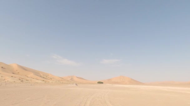 Conduciendo Hacia Desierto Chali Omán — Vídeos de Stock