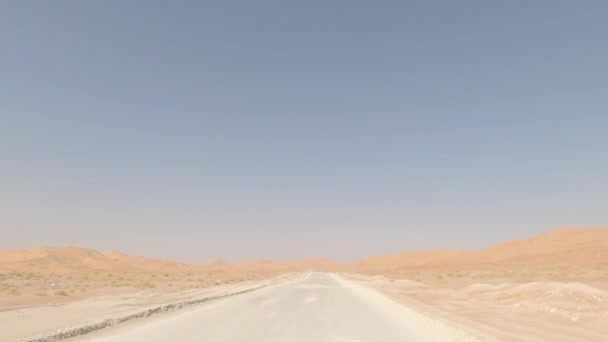 Conduciendo Hacia Desierto Chali Omán — Vídeo de stock