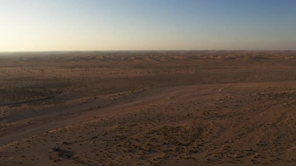 Luchtfoto Rub Chali Woestijn Oman — Stockvideo