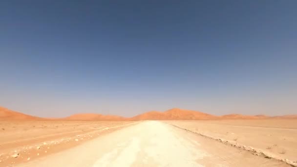 Naar Rub Chali Woestijn Rijden Oman — Stockvideo