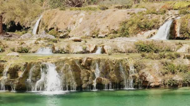 Darbat Waterfalls Oman Natur — Stockvideo