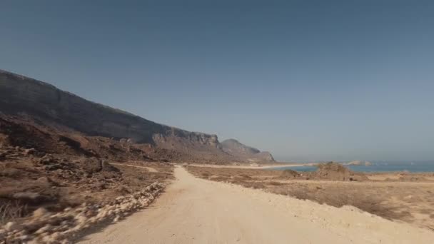 Aérea Playa Fazayat Salalah Omán — Vídeos de Stock