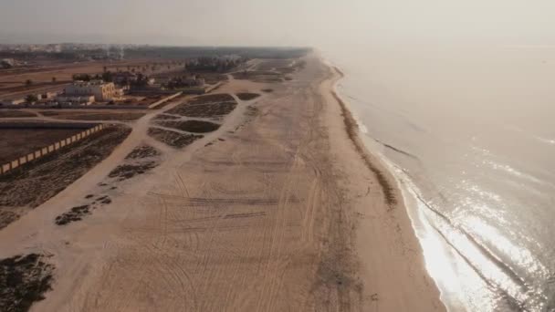 Beautiful Aerial View Beach Salalah Oman — Stock Video