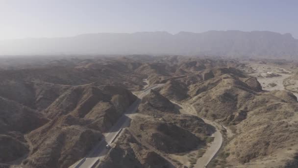 Paysage Aérien Montagneux Dans Région Dhofar Côte Est Oman — Video