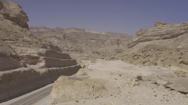 Εναέρια Ορεινό Τοπίο Στην Περιοχή Dhofar Ομάν Ανατολική Ακτή — Αρχείο Βίντεο