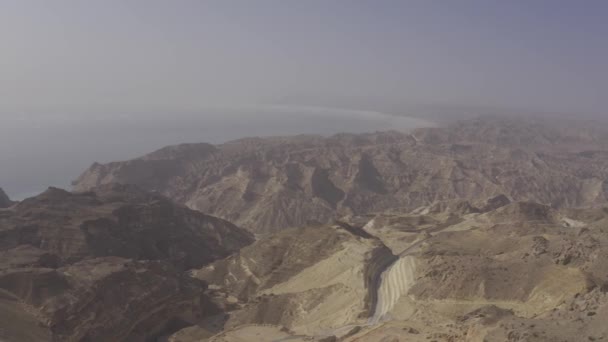 Εναέρια Ορεινό Τοπίο Στην Περιοχή Dhofar Ομάν Ανατολική Ακτή — Αρχείο Βίντεο
