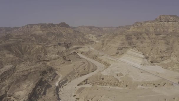 Aerial Wadi Hidden Bay Oman East Coast — Vídeos de Stock