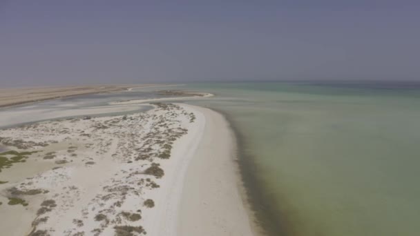 Luchtfoto Oman Maledives Natuur — Stockvideo