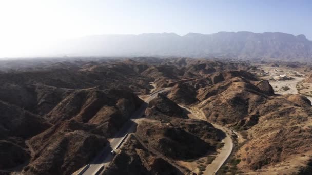Aerial Mountainous Landscape Dhofar Region Oman East Coast — Stock Video