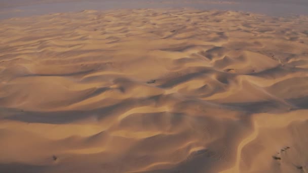 Aerial Drone View Sugar Dunes Oman — стоковое видео