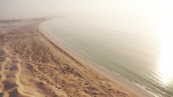 Aerial Drone View Sugar Dunes Oman Video Clip
