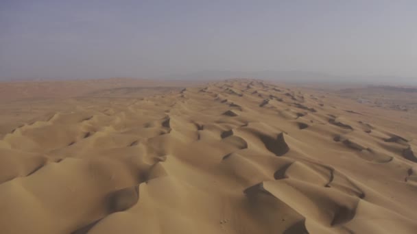 Aerial View Deep Wahiba Sands Oman Video Clip