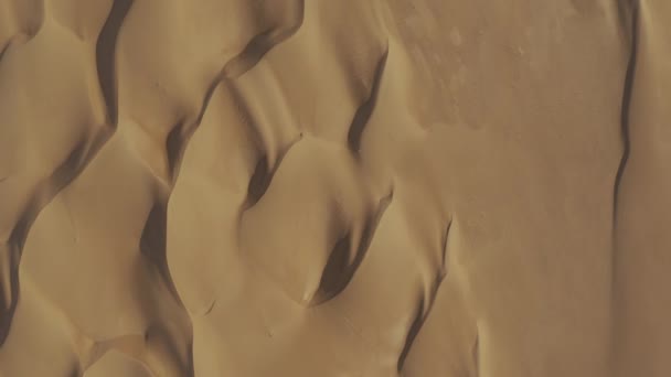 Aerial View Deep Wahiba Sands Oman — Αρχείο Βίντεο