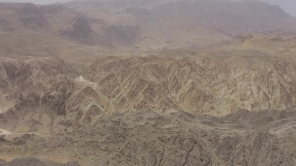 阿曼著名的蛇峡谷上方的空中 — 图库视频影像